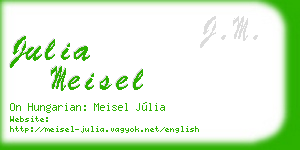 julia meisel business card